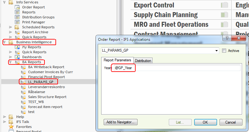 Global BA Parameters