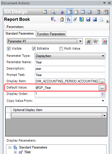 Global BA Parameters