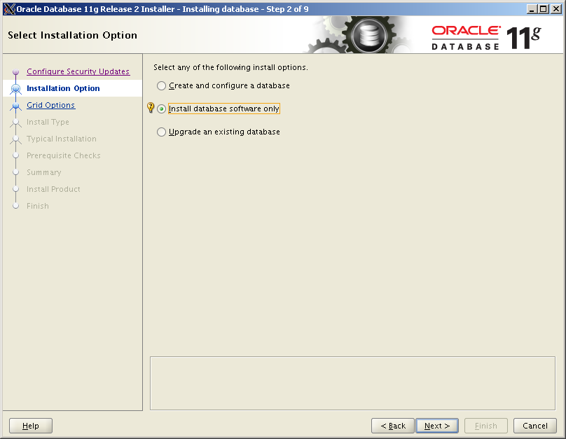 Install Oracle11gR2 Standard Edition Software