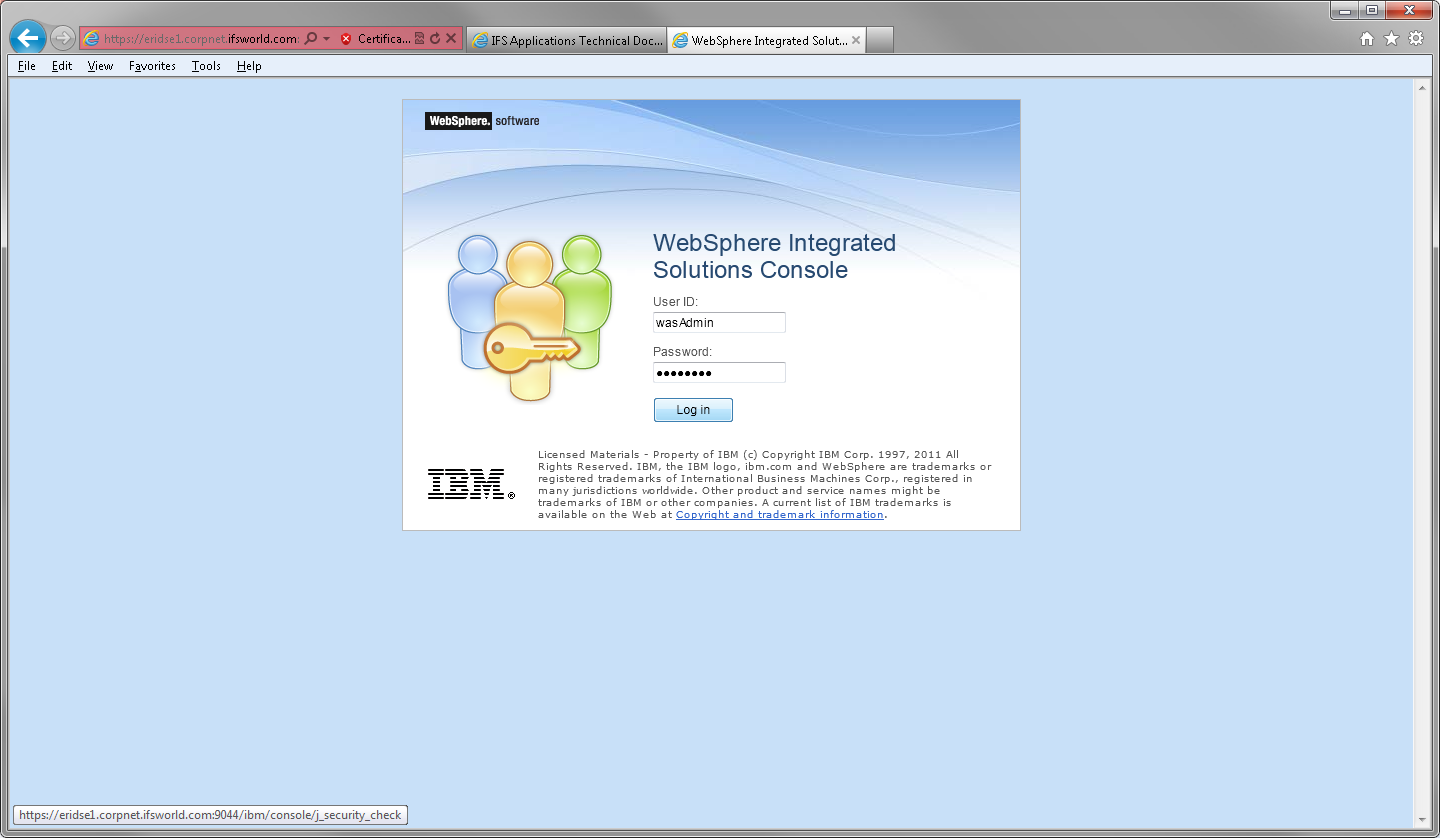 Manually Configure WebSphere for Extended Server