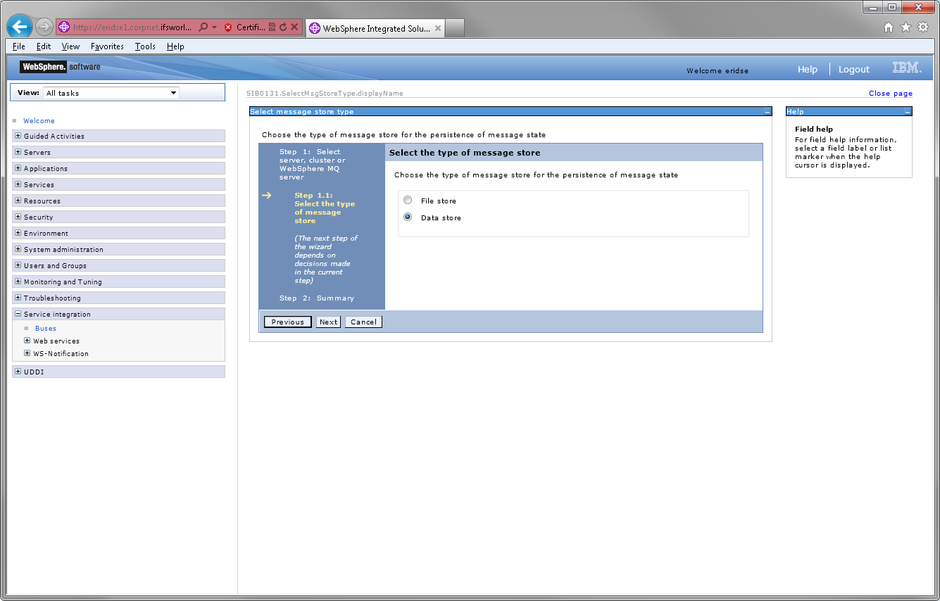 Manually Configure WebSphere for Extended Server