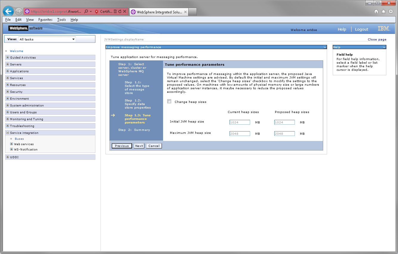 Manually Configure WebSphere for Extended Server